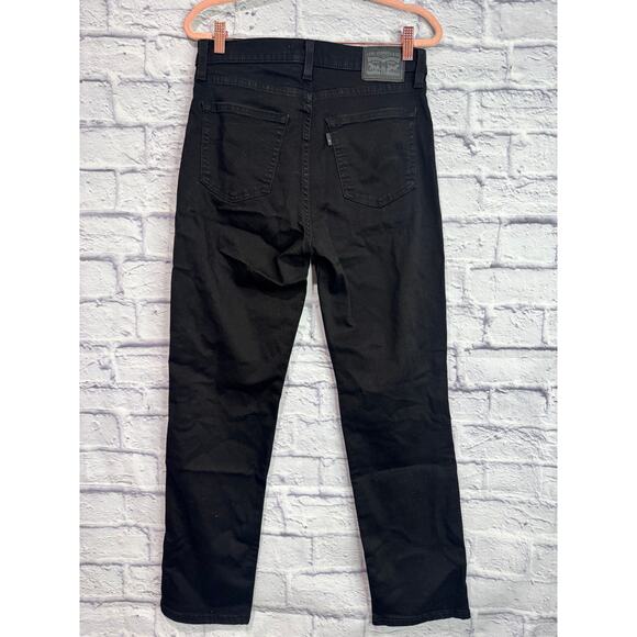 LEVIS 724 High Rise Straight Leg Black Jeans 30 NEW - Picture 6 of 6